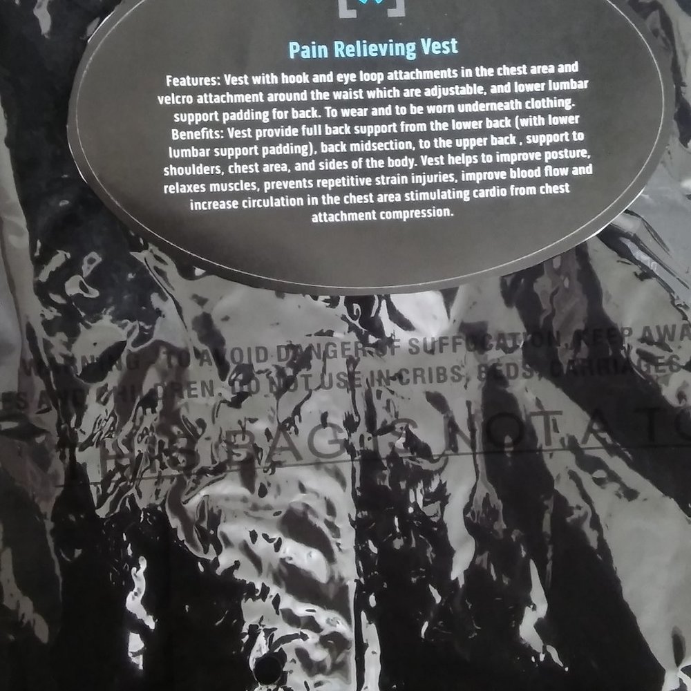 Computer User Back Pain Relieving Compression Vest - Picture 6 of 7